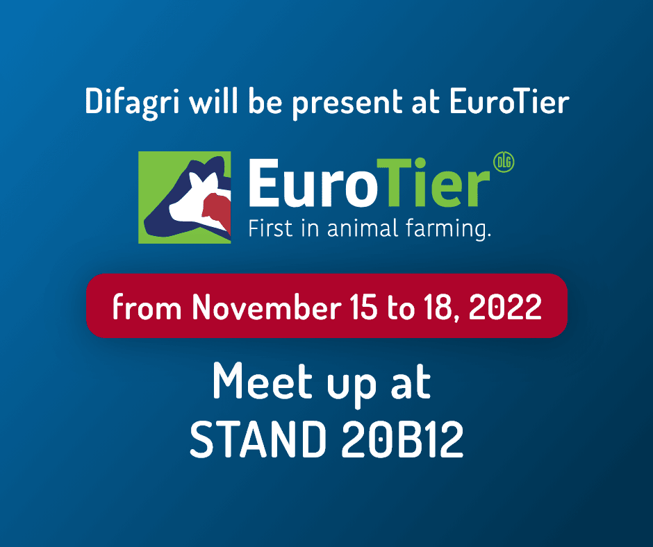 Difagri’s export sales team will be present at EuroTier from November 15 to 18, 2022 in Hanover, Germany.