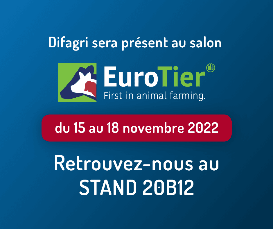 Chaque année, l’équipe commerciale à l’Export est présente au salon l’EuroTier du 15 au 18 novembre 2022 à Hanovre, en Allemagne. EuroTier est le salon mondial de la production et la gestion animale.